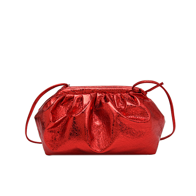Schultertasche für Damen ⎜ Stilvolle Crossbody-Bag im metallischen Design für einen modernen Look