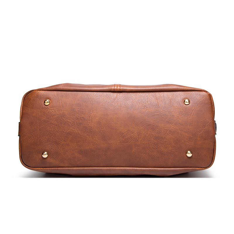 Schultertasche für Damen ⎜ Weiche Umhängetasche aus Lederoptik mit abnehmbarem Riemen für Alltag und Freizeit