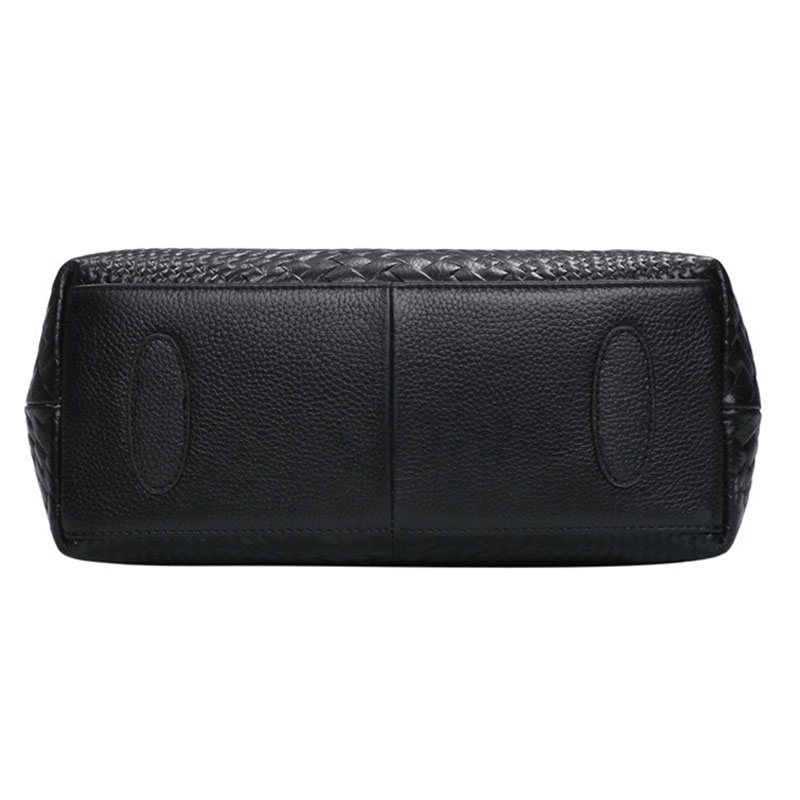 Woven Crossbody Bag für Damen ⎜ Stilvolle Schultertasche aus echtem Leder im trendigen Design