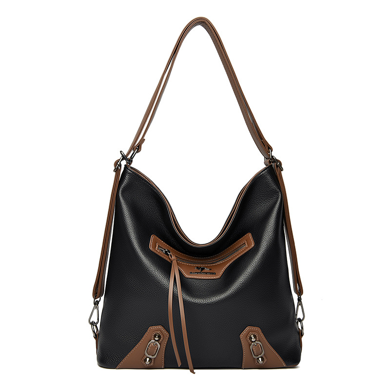 Umhängetasche für Damen ⎜ Große Schultertasche mit mehreren Fächern und viel Stauraum für Alltag und Reisen