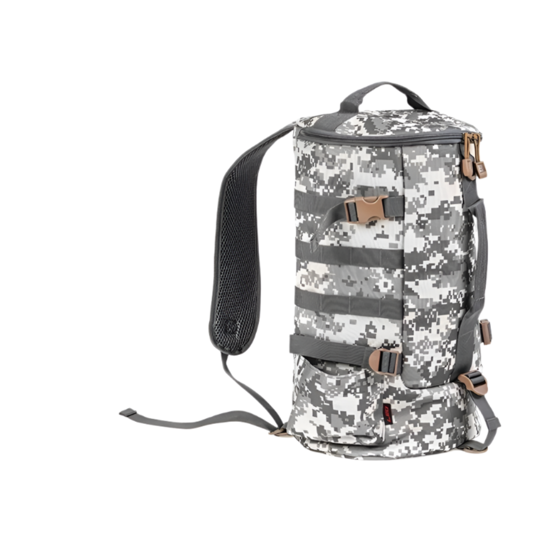 Anglertasche für Herren ⎜ Multifunktionale Schultertasche mit Halterung für Ruten und Zubehör für Outdoor-Angeltouren