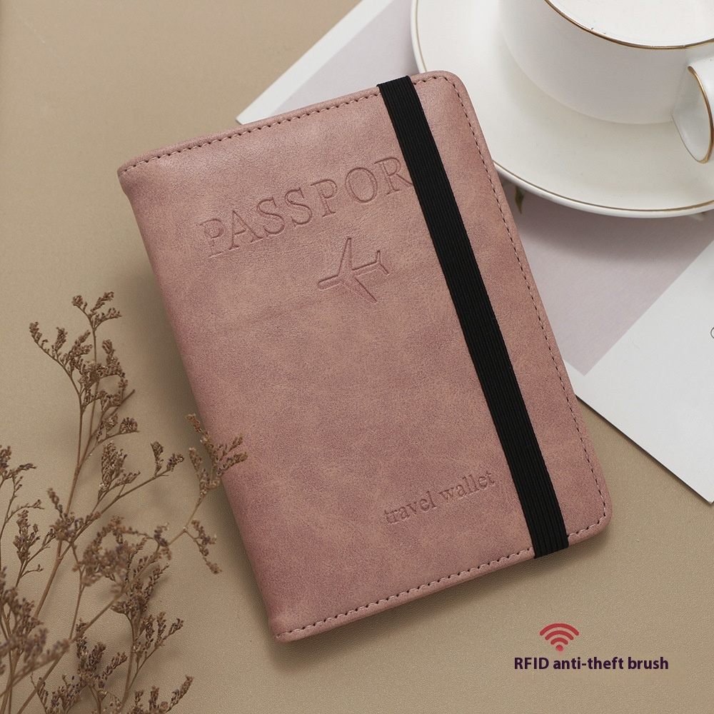 Reisepasshülle ⎜ Multifunktionale Passport-Tasche mit Kartenfächern und elastischem Verschluss