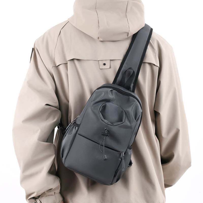 Crossbody Umhängetasche für Herren ⎜ Multifunktionale Brusttasche aus Oxford-Stoff mit wasserdichtem Design