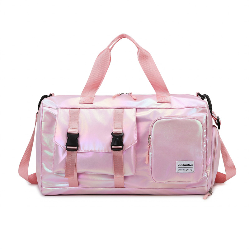 Sporttasche im Metallic-Look ⎜ Große Reisetasche mit viel Stauraum und praktischen Tragegriffen