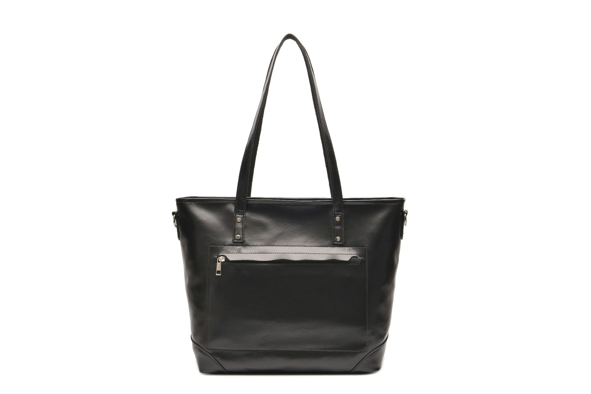 Shopper Tasche für Damen ⎜ Elegante Tragetasche aus Leder mit Reißverschluss und viel Stauraum