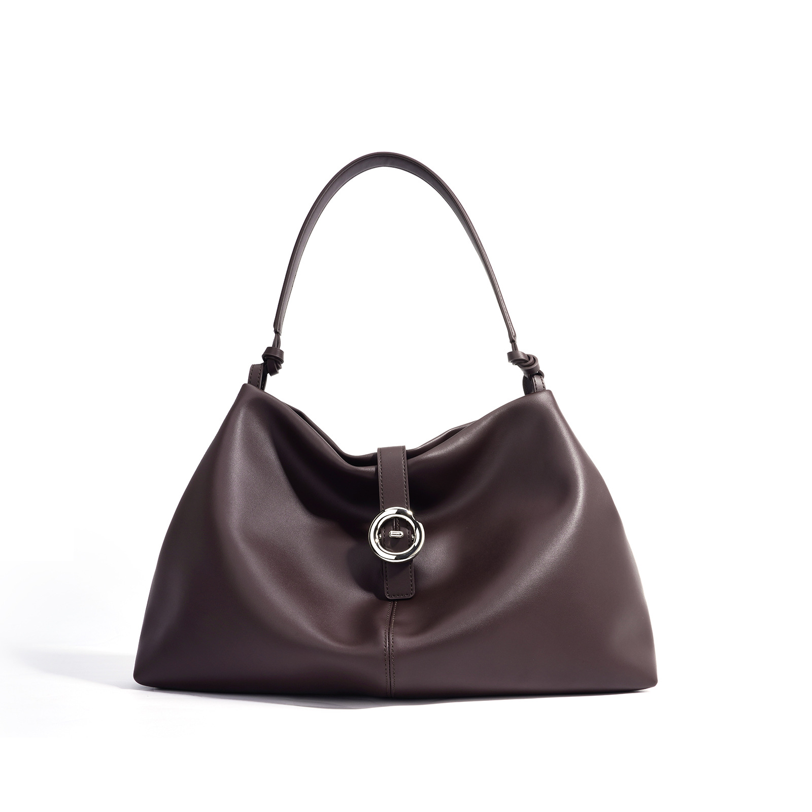 Damen Schultertasche mit Schnalle ⎜ Großes Fassungsvermögen und Elegantes Alltagsdesign
