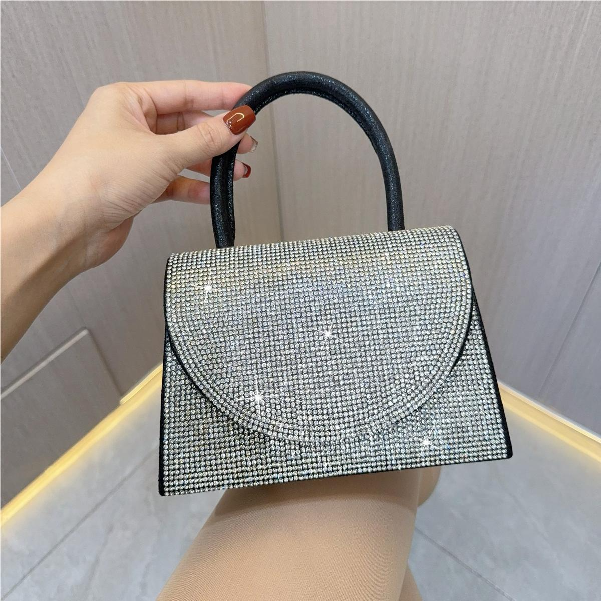 Abendtasche mit Strass ⎜ Glitzernde Handtasche für Party, Hochzeit oder festliche Anlässe