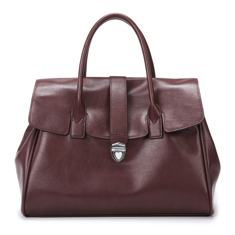 Damen Handtasche aus Weichem Leder ⎜ Große Tragetasche mit Stilvollem Design und Viel Stauraum