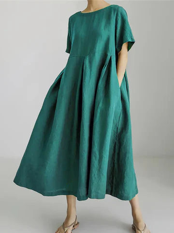 Megan - Breezy Leinen-Kleid