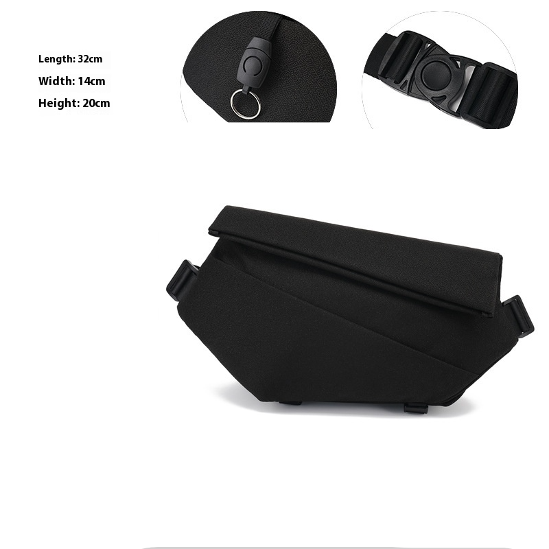 Sportliche Umhängetasche für Herren ⎜ Multifunktionale Fitness-Brusttasche im modernen Design