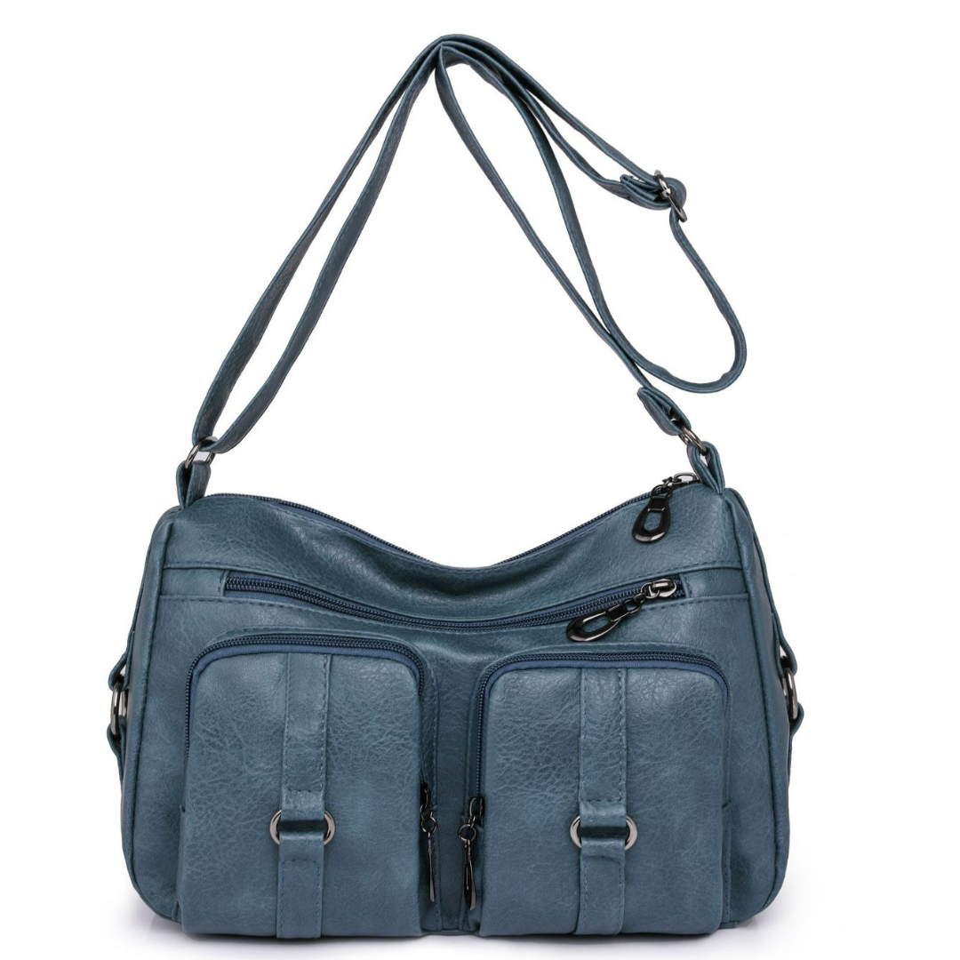 Crossbody Tasche für Damen ⎜ Alltagstaugliche Umhängetasche mit Fächern und verstellbarem Schulterriemen