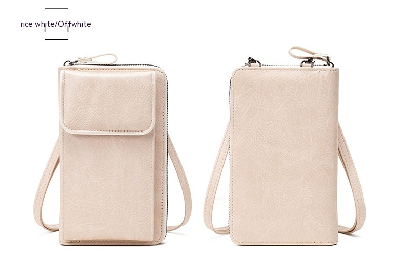 Umhängetasche für Damen ⎜ Große Schultertasche aus Kunstleder mit Reißverschluss und extra Stauraum für unterwegs