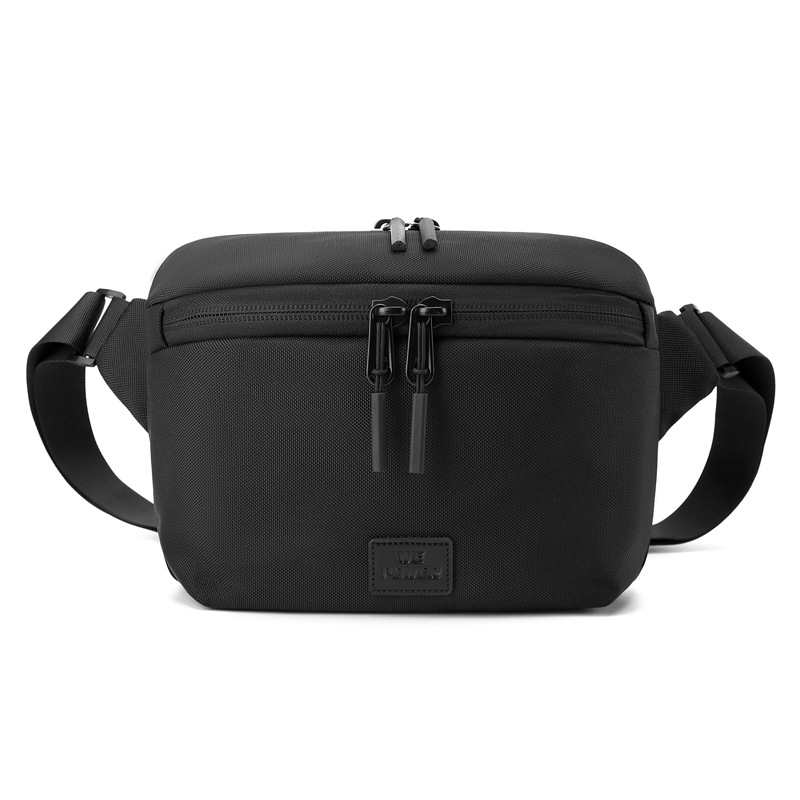 Bauchtasche für Herren ⎜ Sportliche Umhängetasche mit verstellbarem Gurt und Reißverschlussfächern für unterwegs
