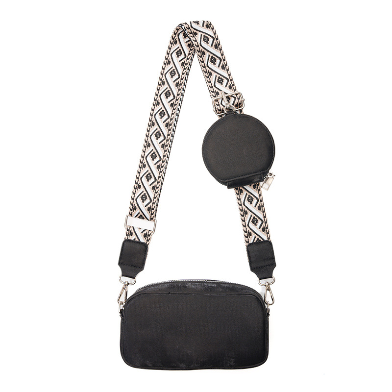 Umhängetasche für Damen ⎜ Kompakte Schultertasche mit breitem Riemen und Mini-Tasche für Alltag und Freizeit