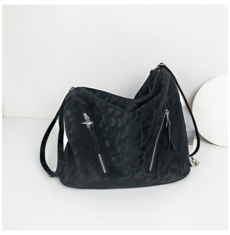 Shopper Tasche für Damen ⎜ Weiche Schultertasche mit Reißverschlusstaschen und großer Kapazität für Alltag und Freizeit