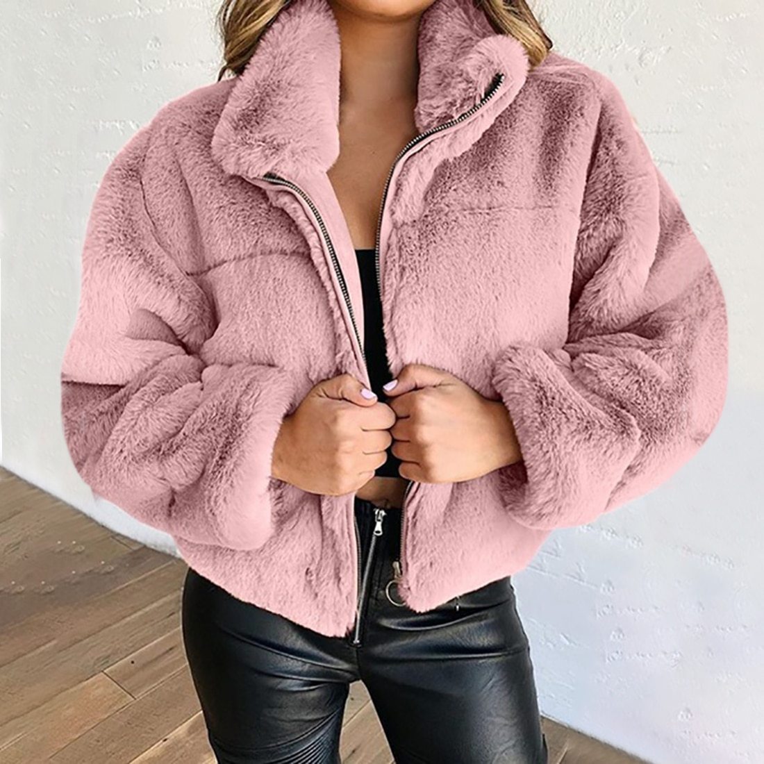 Cosyfaux – Warme Und Kuschelige Kunstpelzjacke Mit Reißverschluss