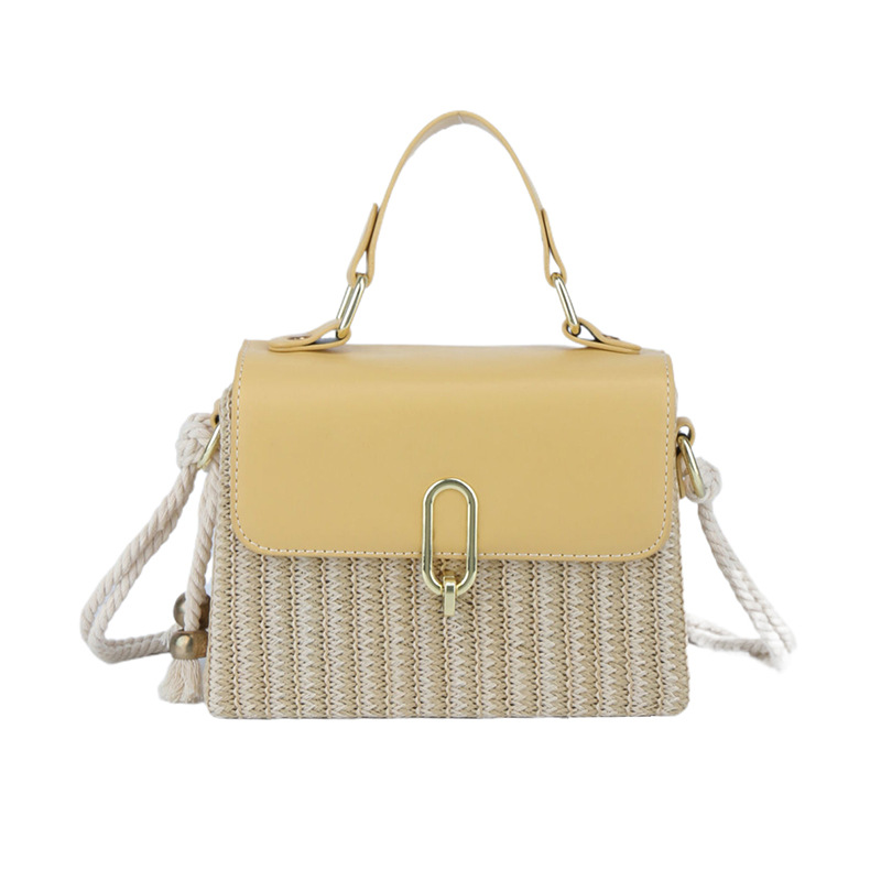 Woven Handtasche für Damen ⎜ Vielseitiges Design mit Schultergurt und eleganter Rattan-Optik
