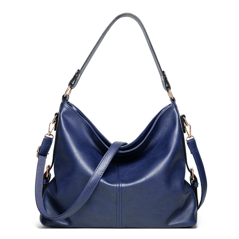Schultertasche für Damen ⎜ Weiche Umhängetasche aus Lederoptik mit abnehmbarem Riemen für Alltag und Freizeit