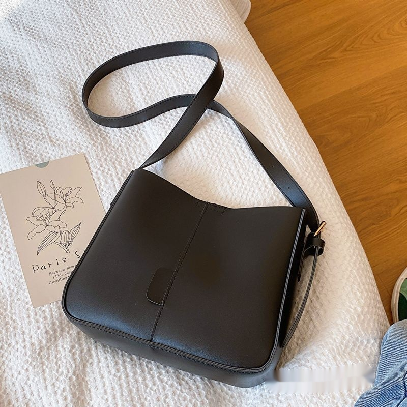 Umhängetasche mit Großer Kapazität ⎜ Vintage Crossbody Bag aus Kunstleder mit Verstellbarem Gurt