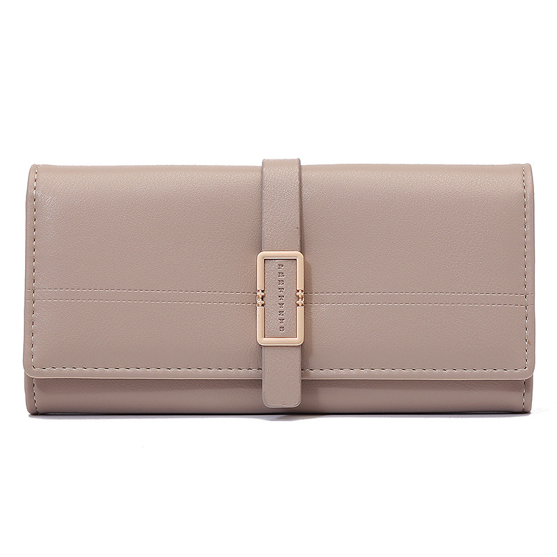 Clutch für Damen ⎜ Elegante Dreifach-Faltbörse mit Metallschnalle und großzügigem Stauraum für Karten und Bargeld