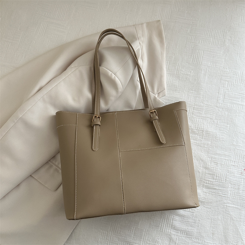 Tote Bag für Damen ⎜ Schlichte Tragetasche mit großem Fassungsvermögen für Büro, Einkauf und Alltag