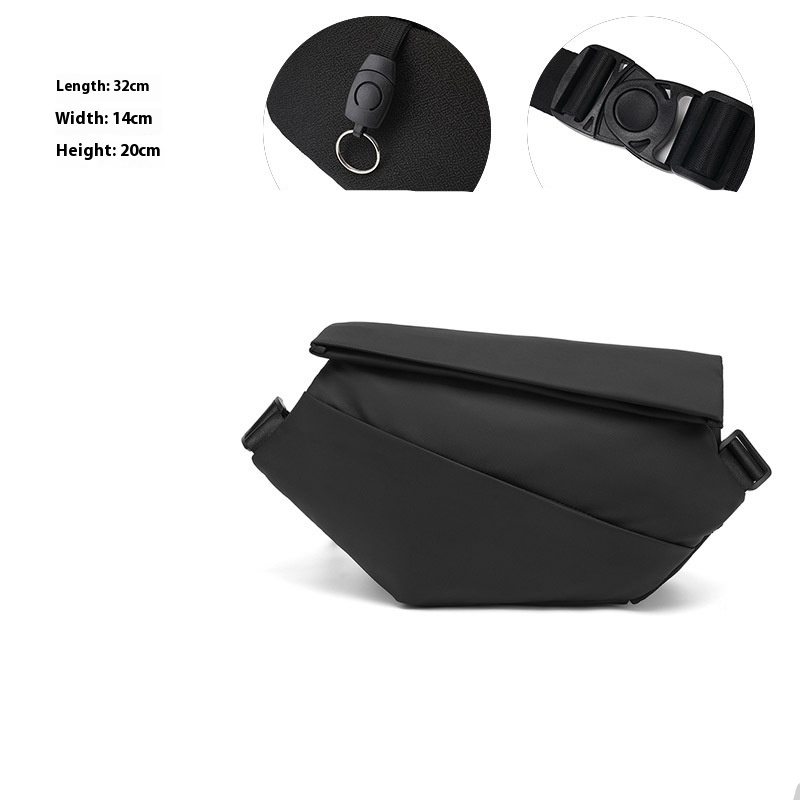 Sportliche Umhängetasche für Herren ⎜ Multifunktionale Fitness-Brusttasche im modernen Design