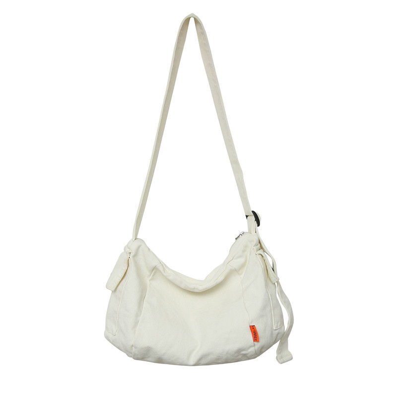 Damen Umhängetasche aus Canvas ⎜ Lässige Schultertasche mit großem Stauraum für Alltag und Freizeit