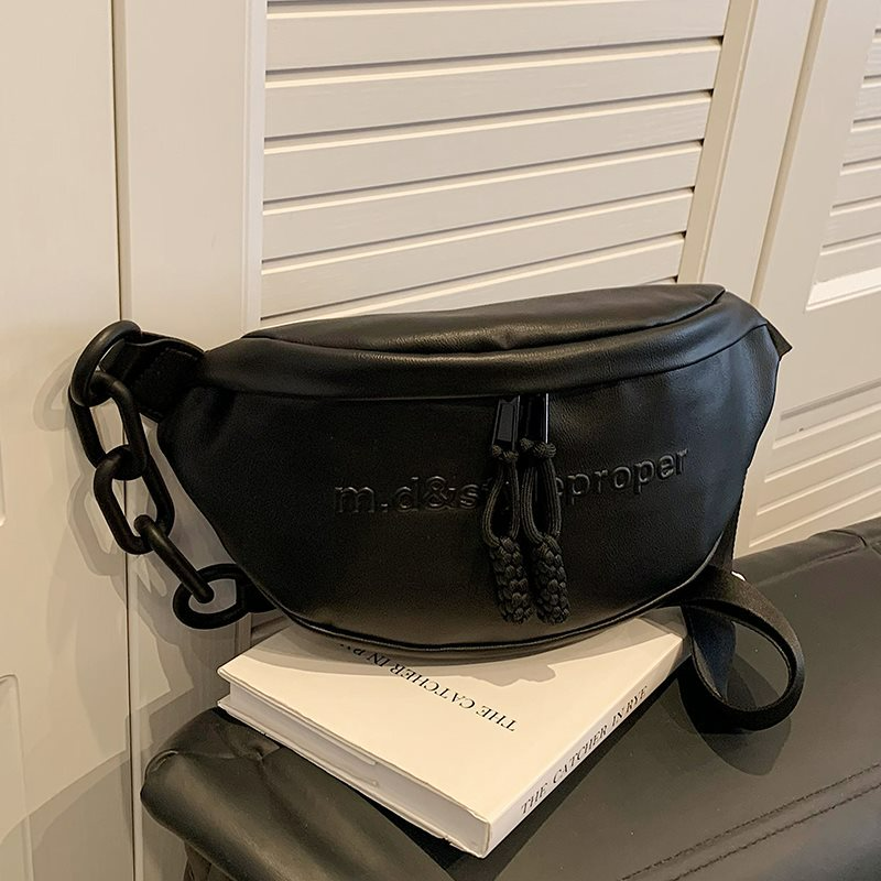 Damen Brusttasche in Weiß ⎜ Lässige Crossbody-Tasche mit Reißverschluss für Alltag und Freizeit