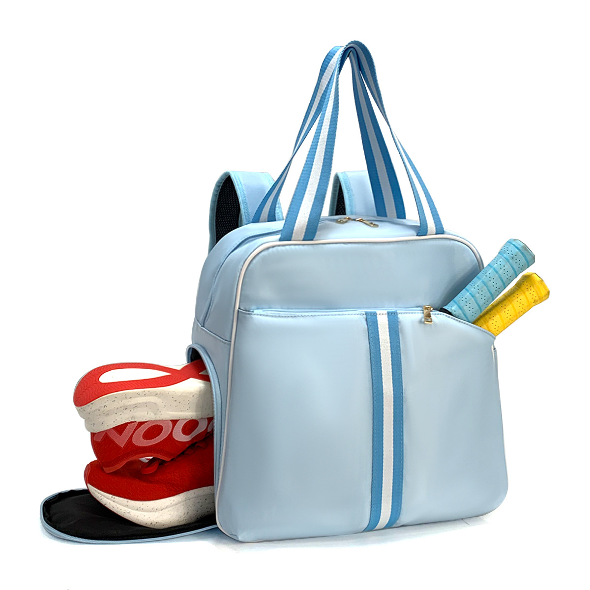 Badminton Rucksack für Damen ⎜ Sportliche Tragetasche mit Schlägerfach und viel Stauraum für Training