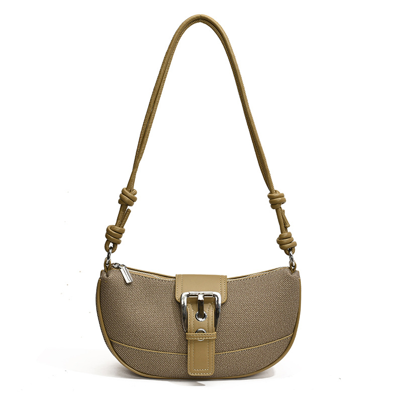 Umhängetasche für Damen ⎜ Lässige Schultertasche mit großer Kapazität und Schnallendetail für Alltag und Freizeit