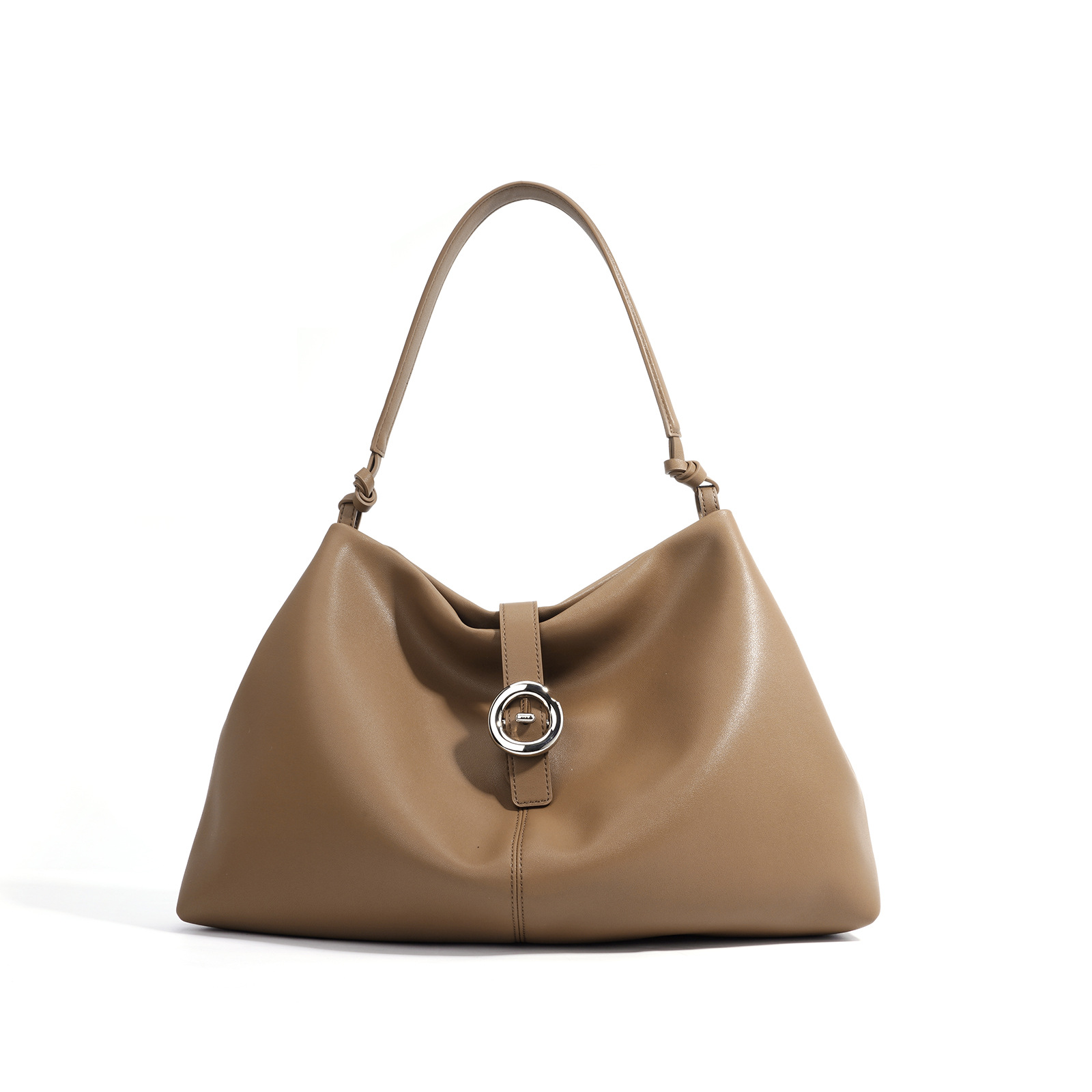 Damen Schultertasche mit Schnalle ⎜ Großes Fassungsvermögen und Elegantes Alltagsdesign