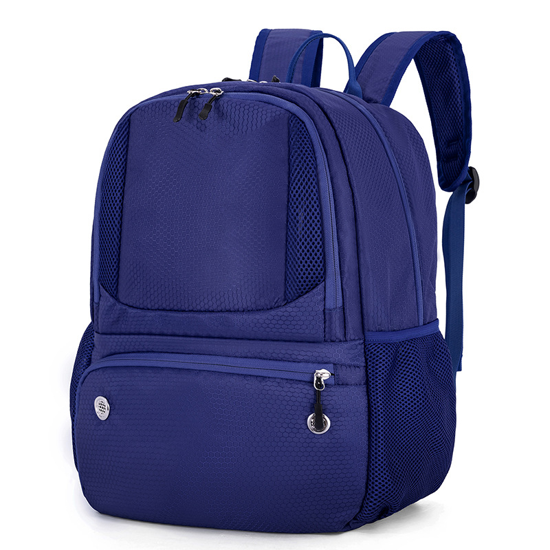 Sportlicher Rucksack für Damen ⎜ Großer Trainingsrucksack mit Netzfächern für Schule, Fußball oder Basketball
