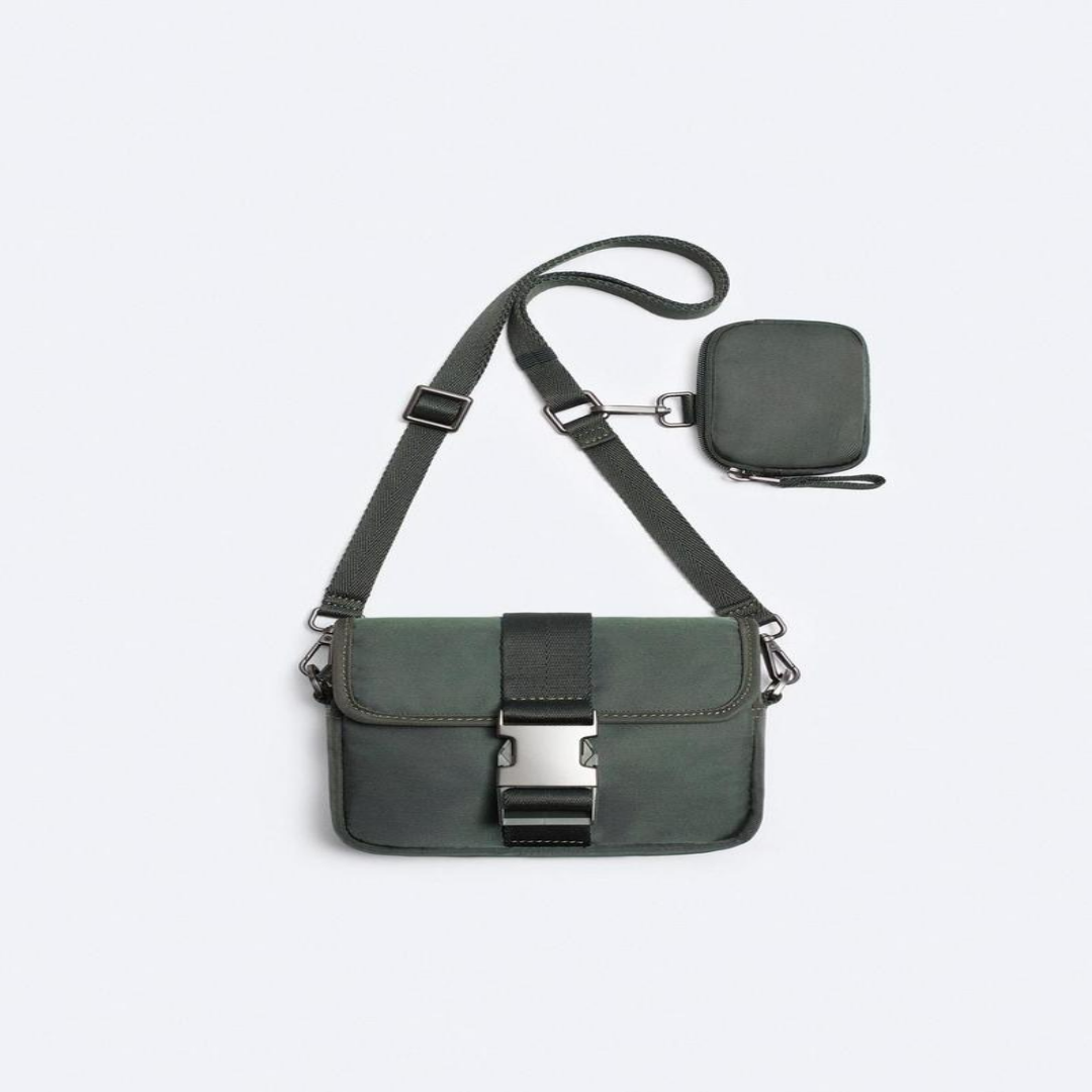 Umhängetasche für Herren ⎜ Robuste Schultertasche mit Münzbeutel und verstellbarem Gurt für Alltag und Freizeit