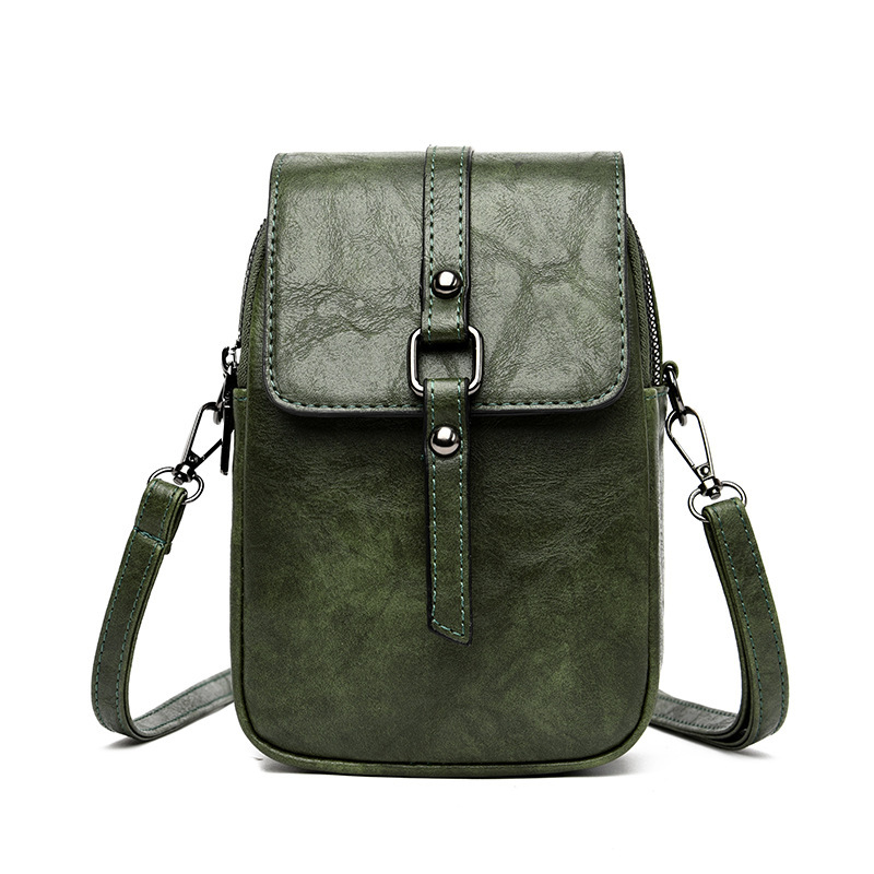 Crossbody Umhängetasche für Damen ⎜ Kompakte Schultertasche mit Handyfach und modernem Patchwork-Design