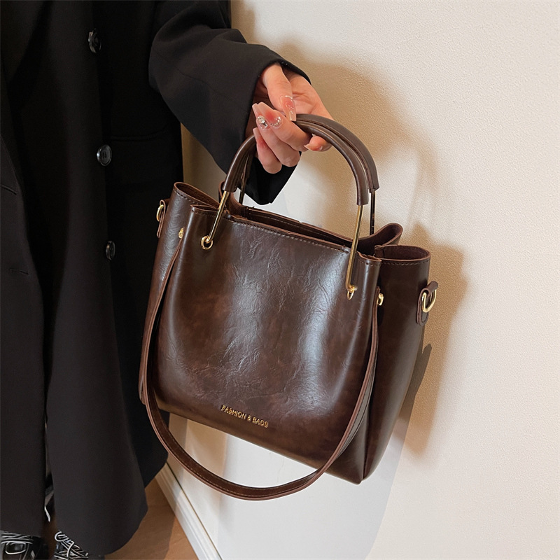Shopper Tasche für Damen ⎜ Retro Handtasche mit Schulterriemen und viel Stauraum für Alltag und Freizeit