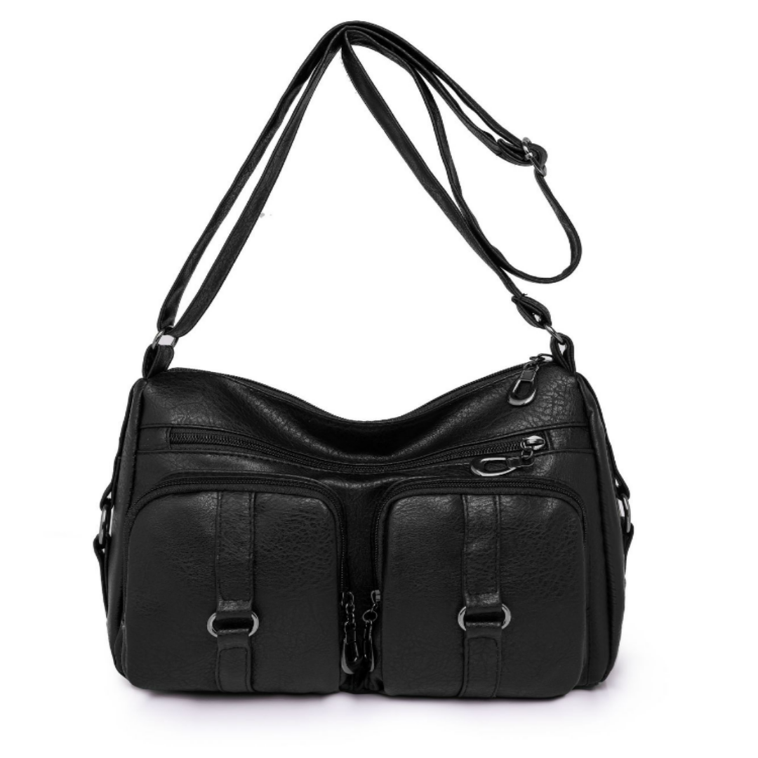 Crossbody Tasche für Damen ⎜ Alltagstaugliche Umhängetasche mit Fächern und verstellbarem Schulterriemen
