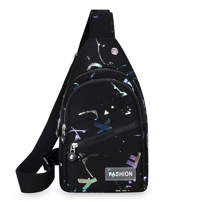 Crossbody Rucksack für Damen ⎜ Leichte Brusttasche mit Verstellbarem Gurt und Farbenfrohem Design