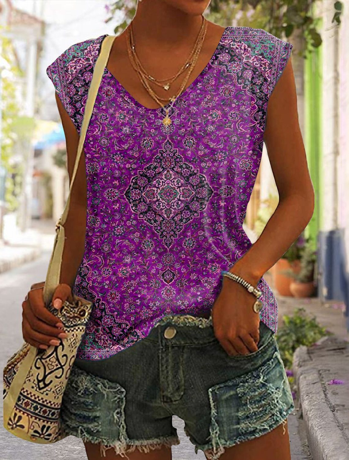 Addison – Tanktop mit Blumendruck für den Sommer