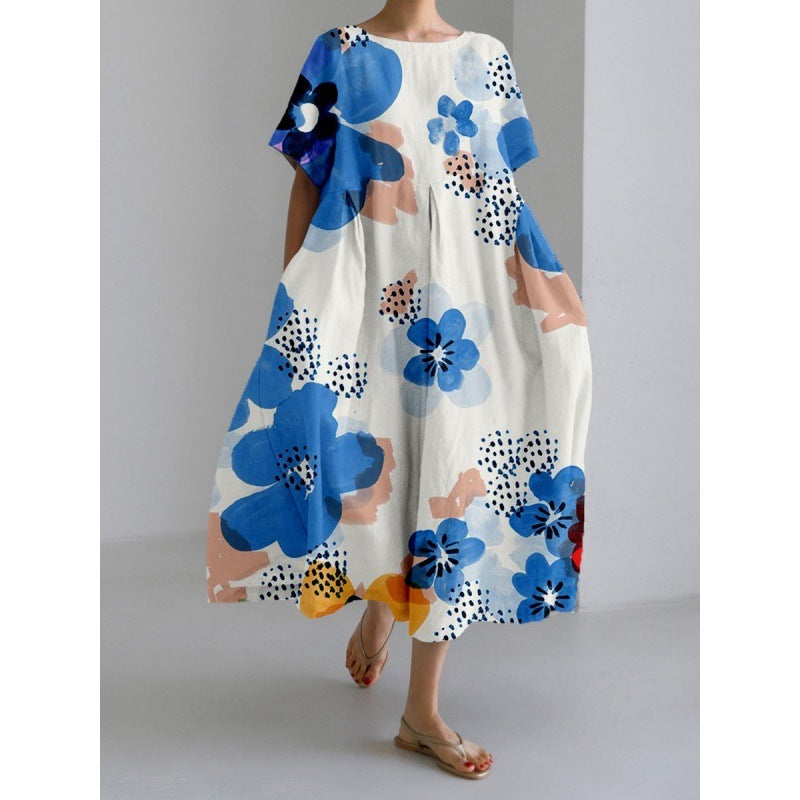 Emilia - Boho-Blumenkleid - Weites Kleid