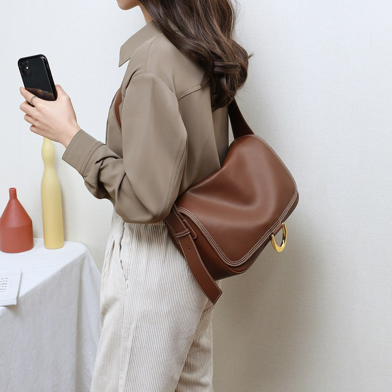Umhängetasche für Damen ⎜ Modische Schultertasche mit großer Kapazität und edlem Design für Alltag und Freizeit