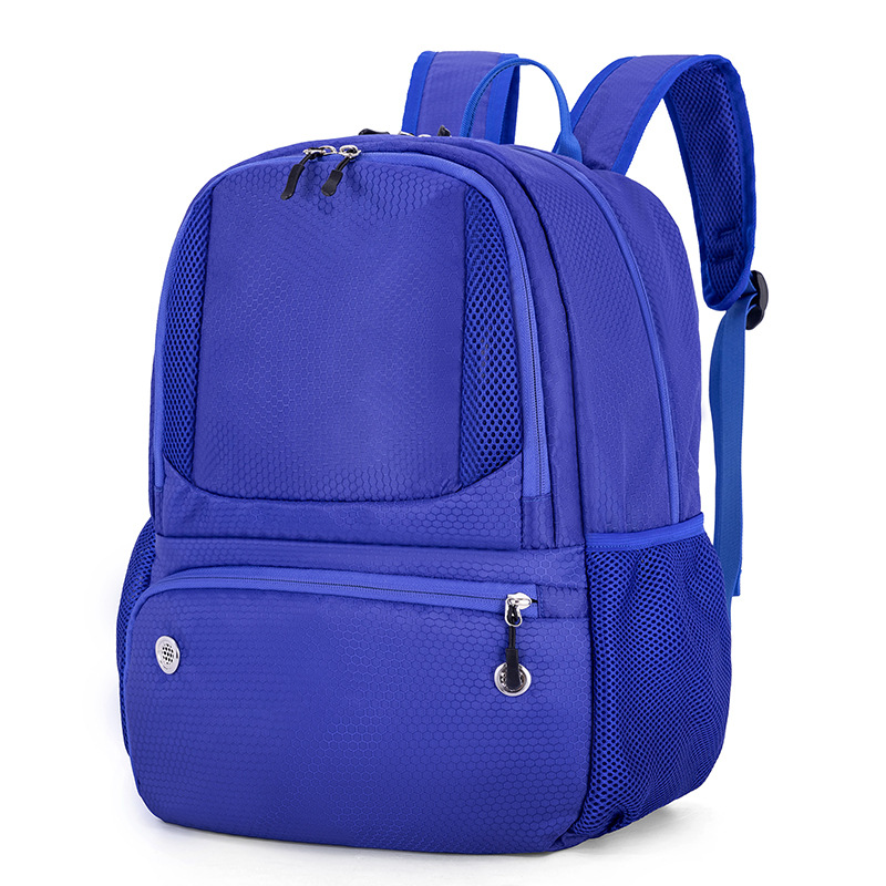Sportlicher Rucksack für Damen ⎜ Großer Trainingsrucksack mit Netzfächern für Schule, Fußball oder Basketball