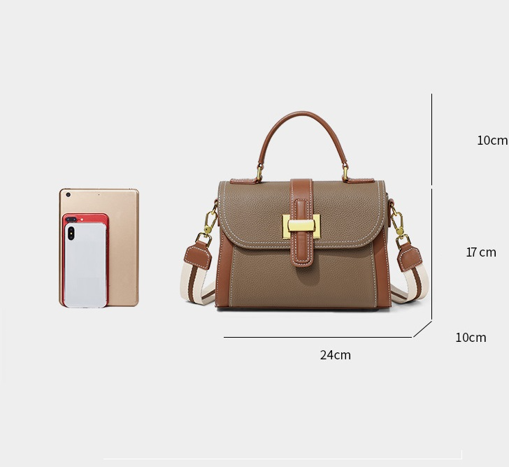Elegante Handtasche für Damen ⎜ Modische Tasche mit goldenen Akzenten und stilvollem Design