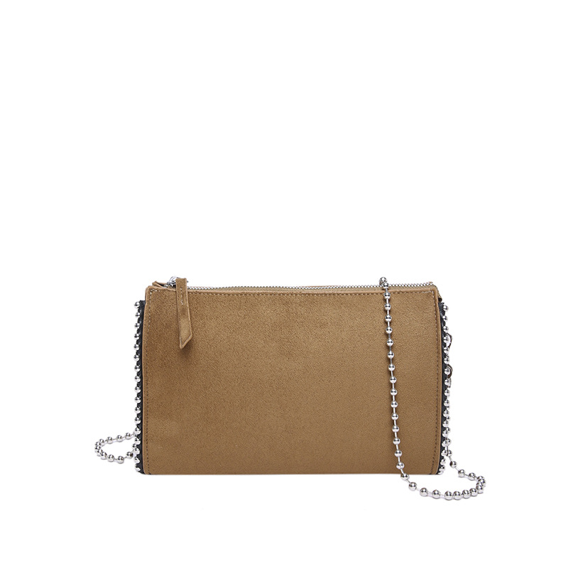 Umhängetasche für Damen ⎜ Schlichte Schultertasche mit Kettenriemen und Reißverschluss für Alltag und Ausgehen