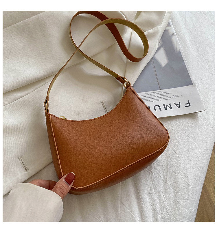 Damen Schultertasche in Retro-Optik ⎜ Kleine Handtasche mit Verstellbarem Riemen und Eleganter Form
