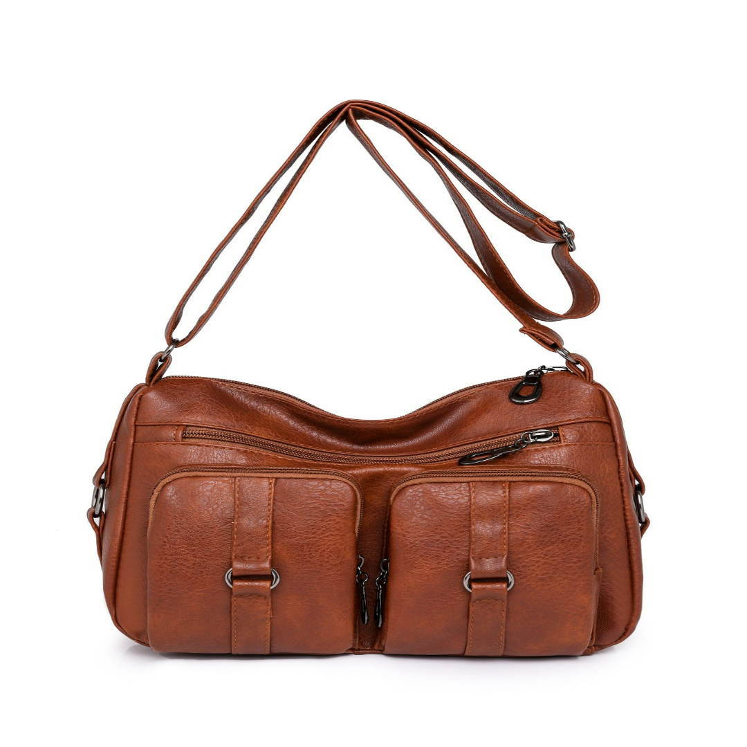 Crossbody Tasche für Damen ⎜ Alltagstaugliche Umhängetasche mit Fächern und verstellbarem Schulterriemen