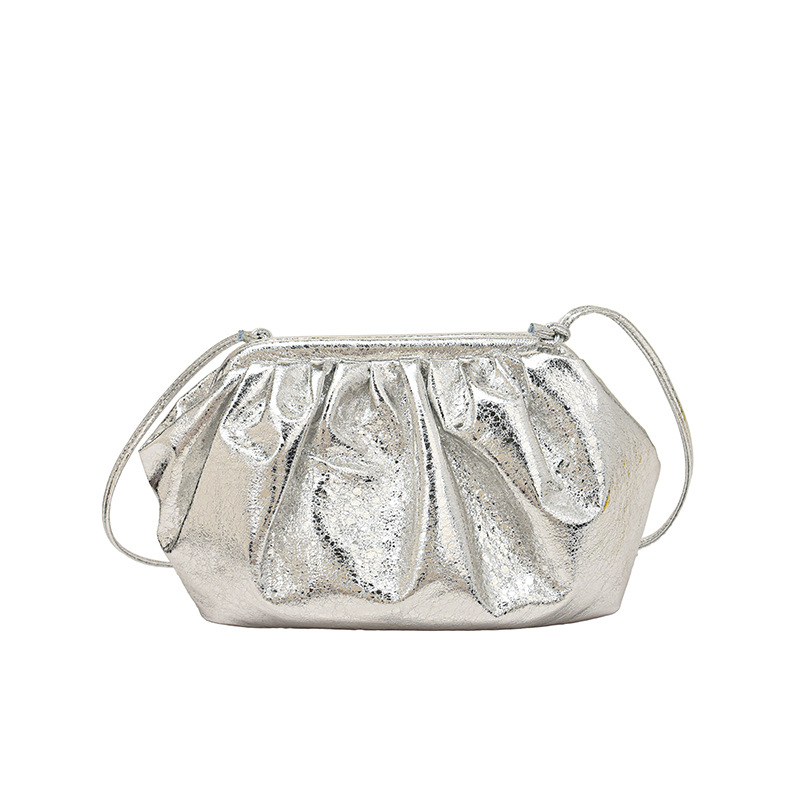 Schultertasche für Damen ⎜ Stilvolle Crossbody-Bag im metallischen Design für einen modernen Look