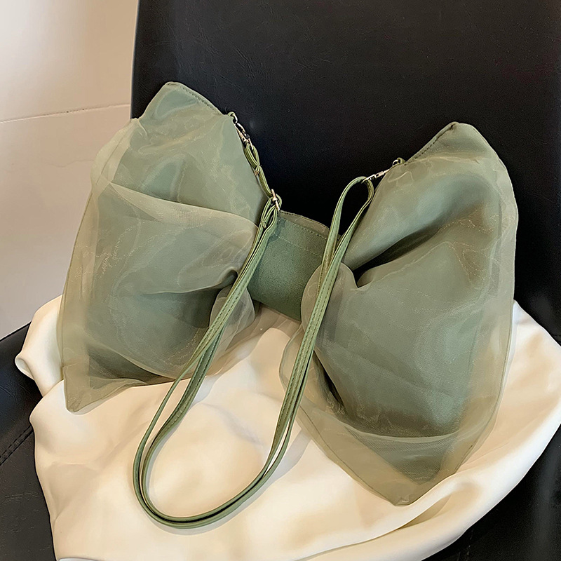 Schultertasche für Damen ⎜ Modische Umhängetasche in Schleifenform für besondere Anlässe und Alltag