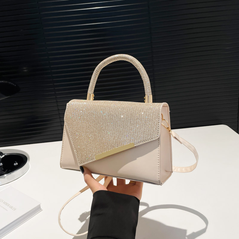 Handtasche für Damen ⎜ Elegantes Design mit funkelnden Strasssteinen und abnehmbarem Schulterriemen