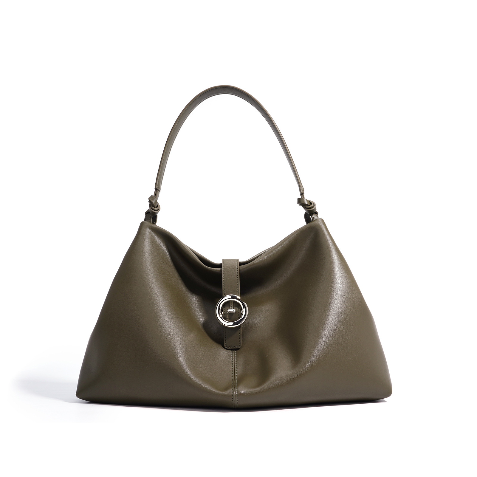 Damen Schultertasche mit Schnalle ⎜ Großes Fassungsvermögen und Elegantes Alltagsdesign