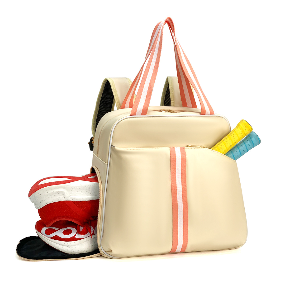 Badminton Rucksack für Damen ⎜ Sportliche Tragetasche mit Schlägerfach und viel Stauraum für Training